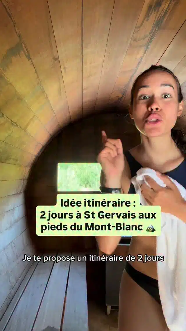 🚆 Une idée d’itinéraire de 2 jours au pied du Mont-Blanc… possible sans voiture !

Avec sa gare, ses remontées mécaniques et même l’ascenseur des Thermes, @saintgervais_montblanc est le spot parfait pour un week-end nature sans prendre la voiture. Et pour le QG, difficile de faire plus pratique que @planbsaintgervais , juste à côté de la gare. 🙌

✨ Jour 1 : prendre de la hauteur
Montez à bord du Tramway du Mont-Blanc jusqu’au Col de la Voza, Bellevue ou, nouveauté cette année, jusqu’au Nid d’Aigle 😍. L’occasion de s’offrir une belle journée de rando et de s’approcher des glaciers.

✨ Jour 2 : ralentir le rythme
Profitez d’une matinée aux @thermessaintgervais , en pleine forêt avec vue sur les Fiz. J’y suis allée en pleine canicule et pourtant, il y faisait super bon. Le matin, c’est encore plus agréable : peu de monde et une ambiance vraiment paisible.

On tient là le combo parfait : un jour d’aventure, un jour de détente. 🏔️💦

Et restez dans le coin… un petit concours arrive très bientôt pour vous faire vivre cette même escapade. 👀🎁

#randonnée #thermes #ideeweekend #montagne #saintgervaislesbains