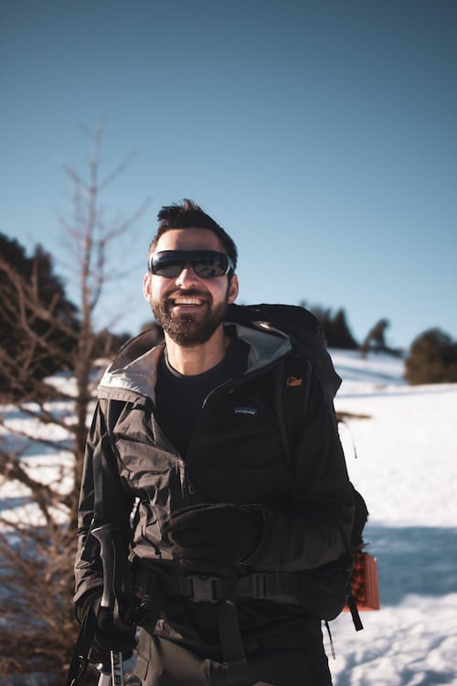 veste de randonnée patagonia dans le vercors