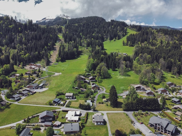 vue du drone chalet altavista